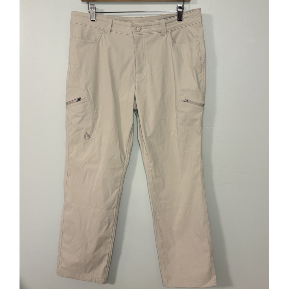 Eddie Bauer Pants Womens 10p Beige First Ascent Guide Pro Cargo Hiking Outdoor